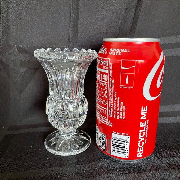 Accents Vintage Fairfield 24 Lead Crystal Pedestal Vasebud Vase 1965